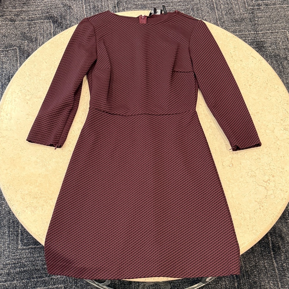 Theory Elegant Burgundy Dress